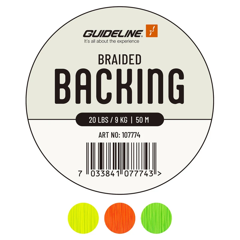 Guideline Braided Backing 20 Lbs 50m Fl. Yellow 1 Guideline Braided Backing 20 Lbs 50m Fl. Yellow