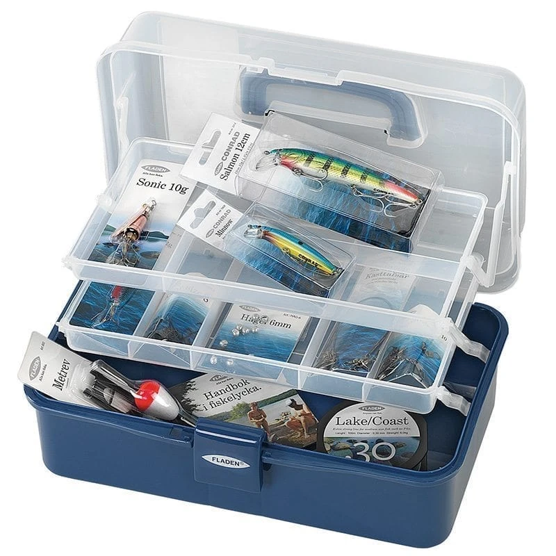 Fladen Fishing Box Two Stories 33X20X15cm For Lakes & Lighter Coastfishing 1 Fladen Fishing Box Two Stories 33X20X15cm For Lakes & Lighter Coastfishing