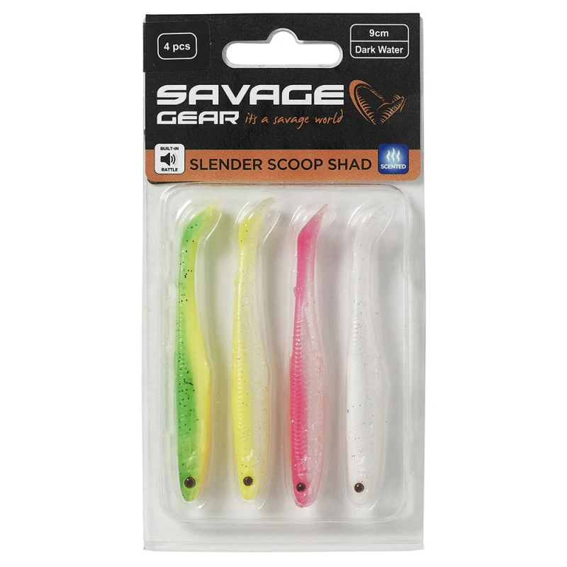 Savage Gear Slender Scoop Shad (4-pack) 4 Savage Gear Slender Scoop Shad (4-pack) – Bild 4