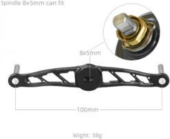 Gomexus Crank Handle Silver/Aurora Knob -Sportfischen BS120TN27TCJ1r 5