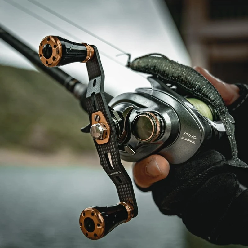 Gomexus 95mm Carbon Swept Handle With 20mm Aluminium Knob 3 Gomexus 95mm Carbon Swept Handle With 20mm Aluminium Knob – Bild 3