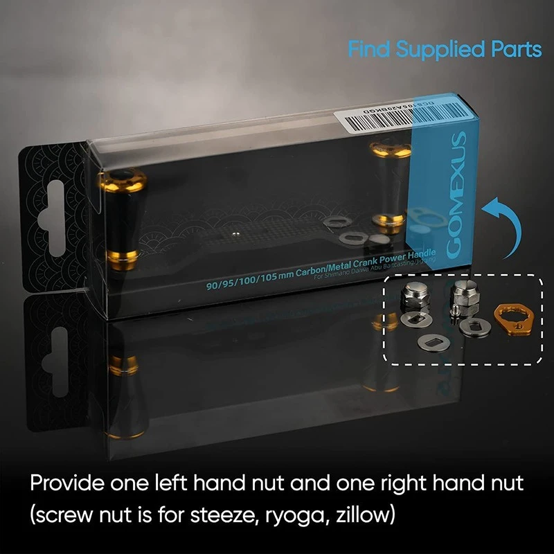 Gomexus 95mm Carbon Swept Handle With 20mm Aluminium Knob 6 Gomexus 95mm Carbon Swept Handle With 20mm Aluminium Knob – Bild 6