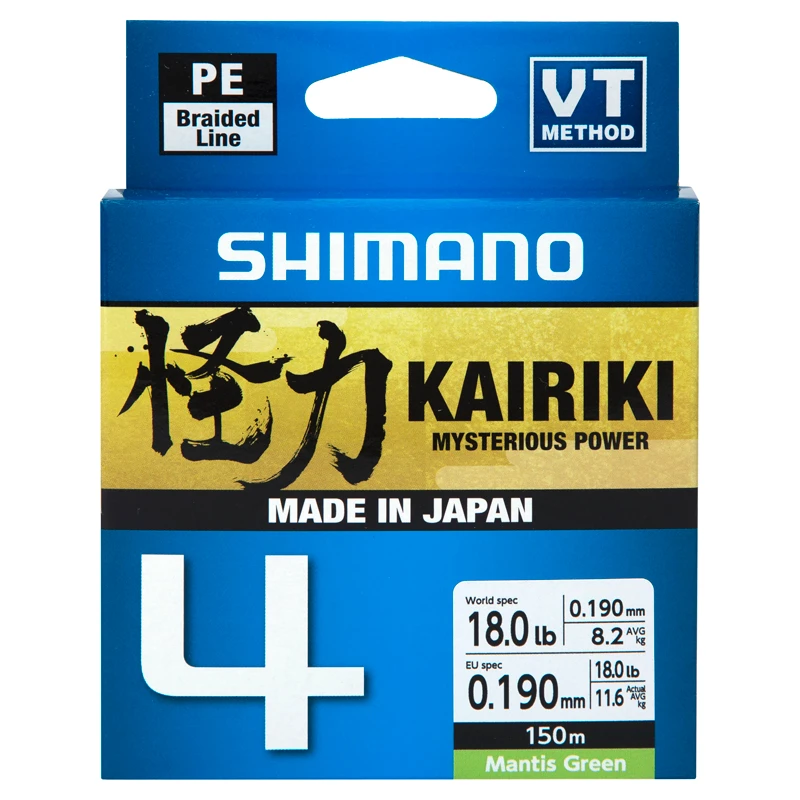 Shimano Kairiki 4, Mantis Green - 150m 1 Shimano Kairiki 4, Mantis Green - 150m